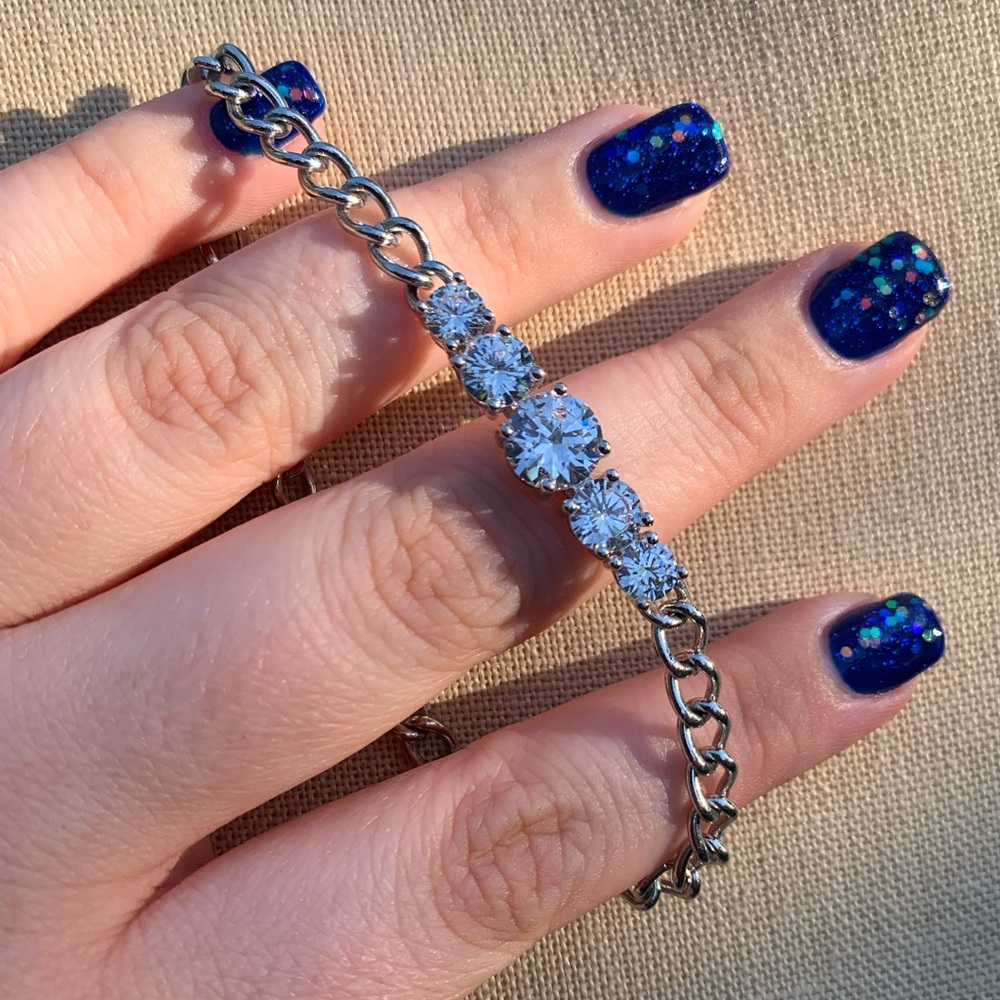 Quality Rhinestone Chain Bracelet - image 6